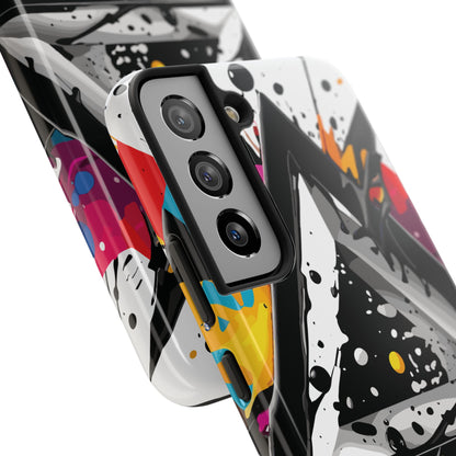 Abstract Triangles Phone Case – Bold, Impact-Resistant Protection