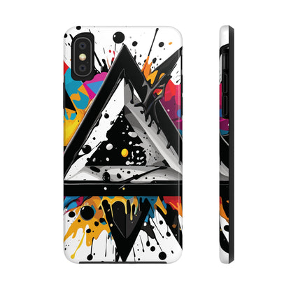 Abstract Triangles Phone Case – Bold, Impact-Resistant Protection