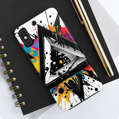 Abstract Triangles Phone Case – Bold, Impact-Resistant Protection