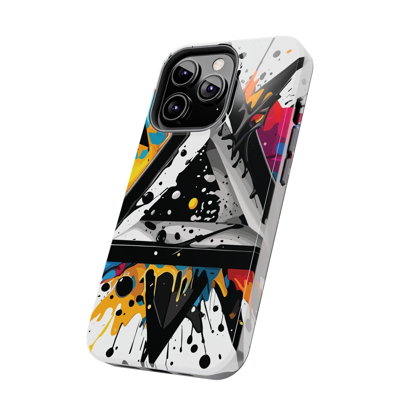 Abstract Triangles Phone Case – Bold, Impact-Resistant Protection
