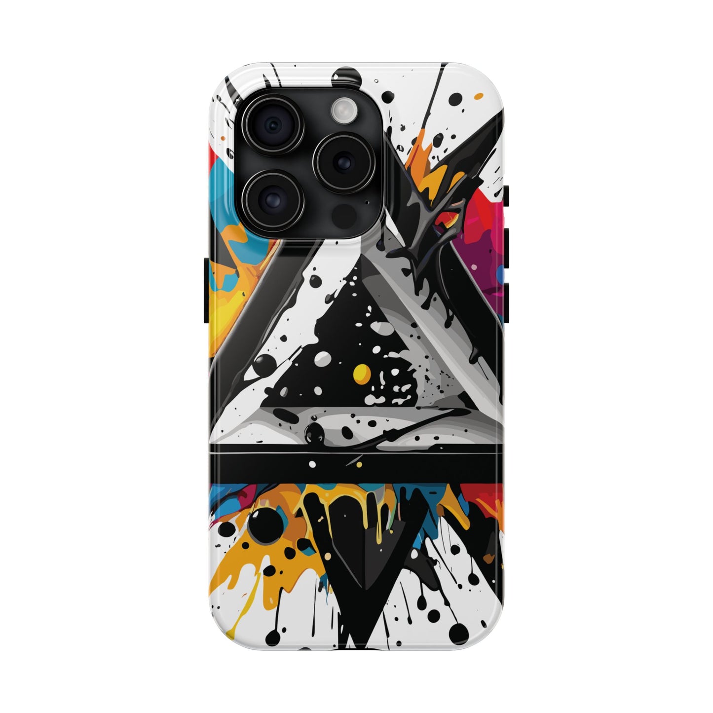 Abstract Triangles Phone Case – Bold, Impact-Resistant Protection