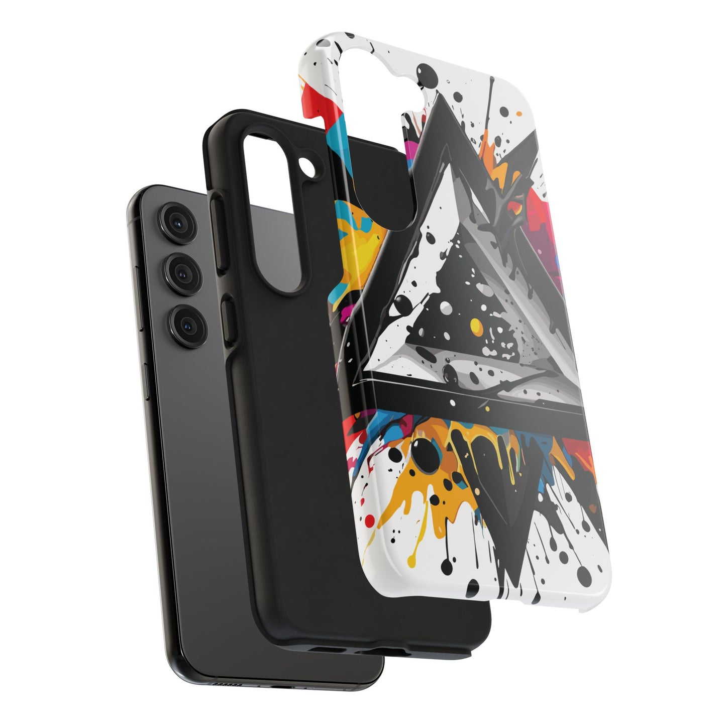 Abstract Triangles Phone Case – Bold, Impact-Resistant Protection