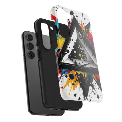 Abstract Triangles Phone Case – Bold, Impact-Resistant Protection
