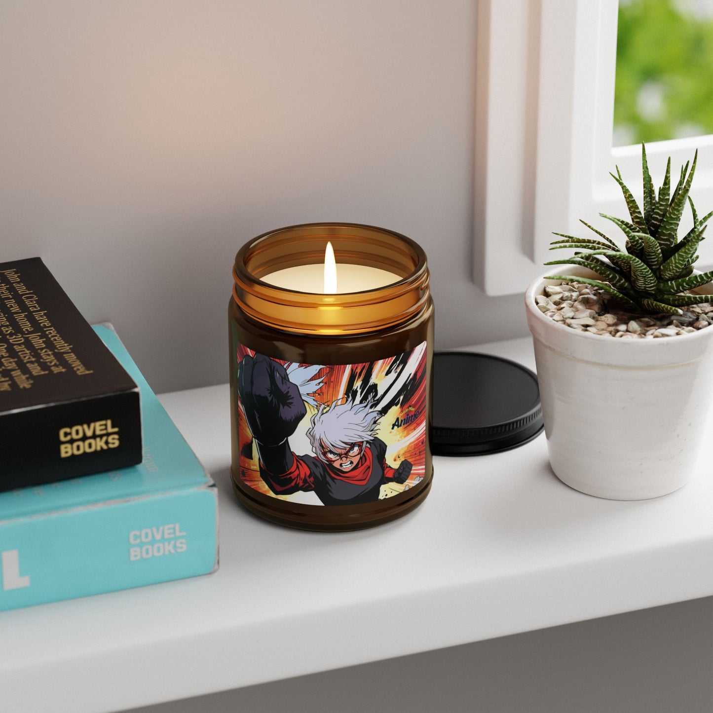 Annie Mae Anime Scented Soy Candle (Amber Jar) – Serenity in Every Flame