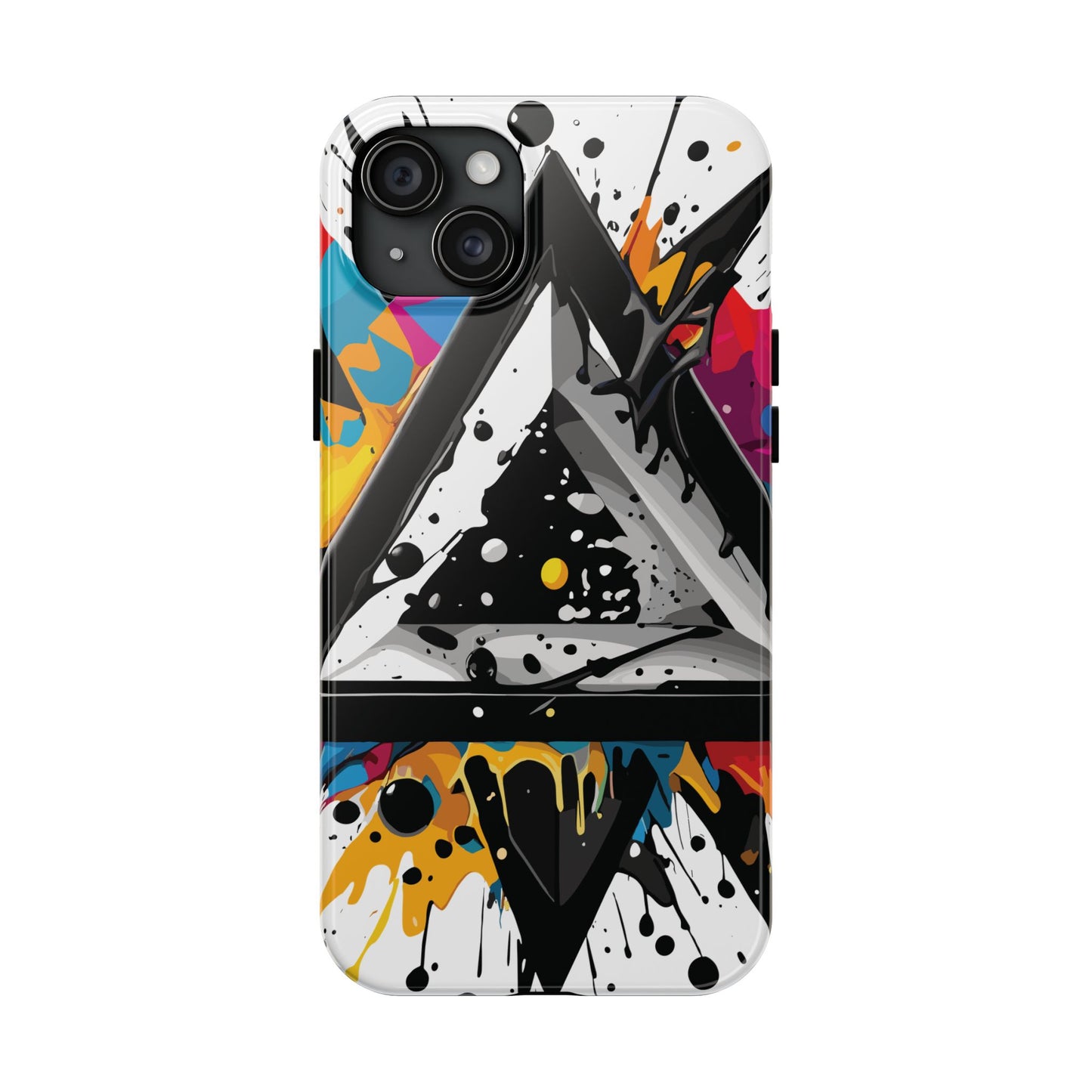 Abstract Triangles Phone Case – Bold, Impact-Resistant Protection