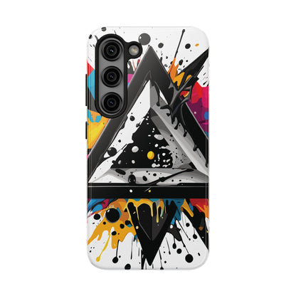 Abstract Triangles Phone Case – Bold, Impact-Resistant Protection