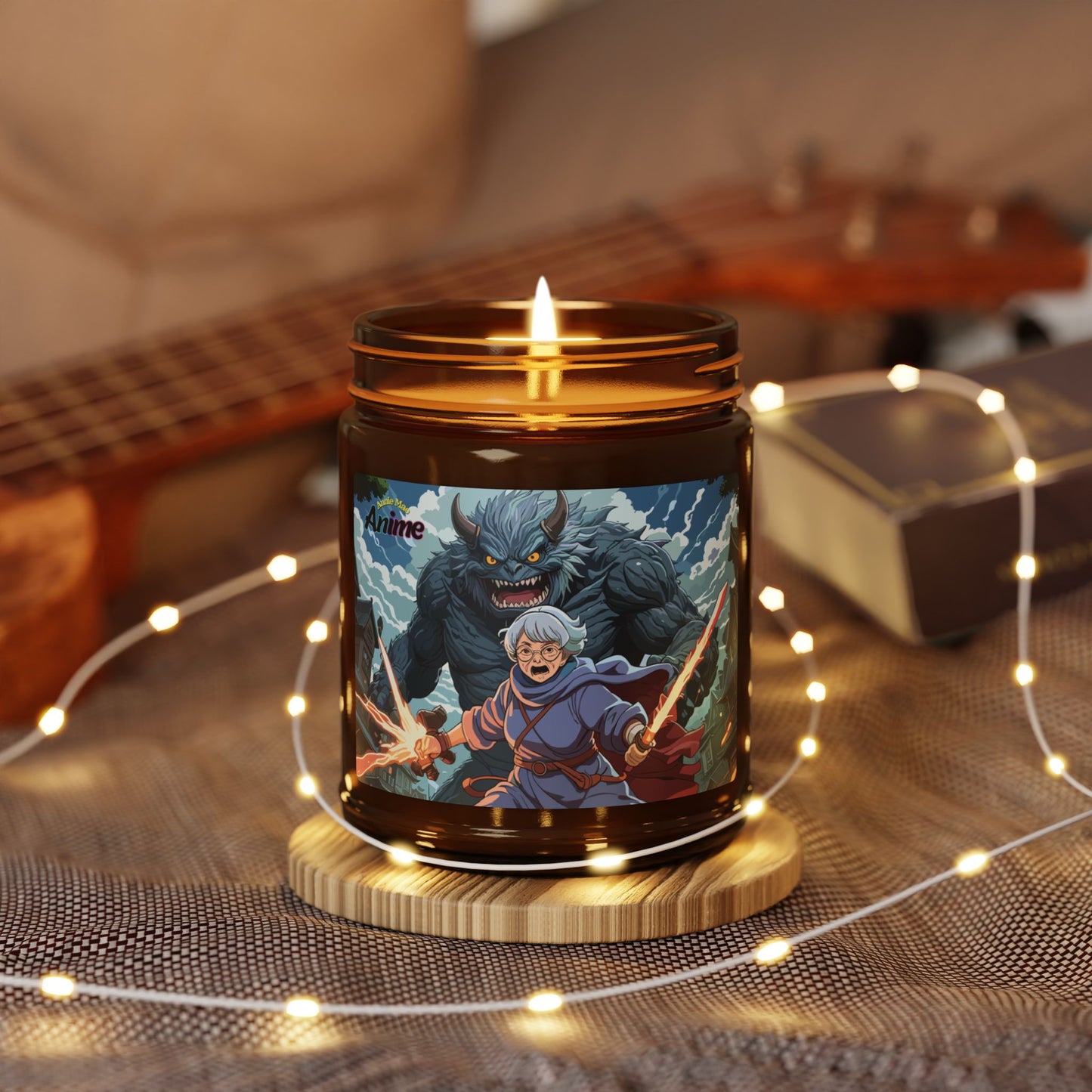 Annie Mae Anime Scented Soy Candle (Amber Jar) – Serenity in Every Flame