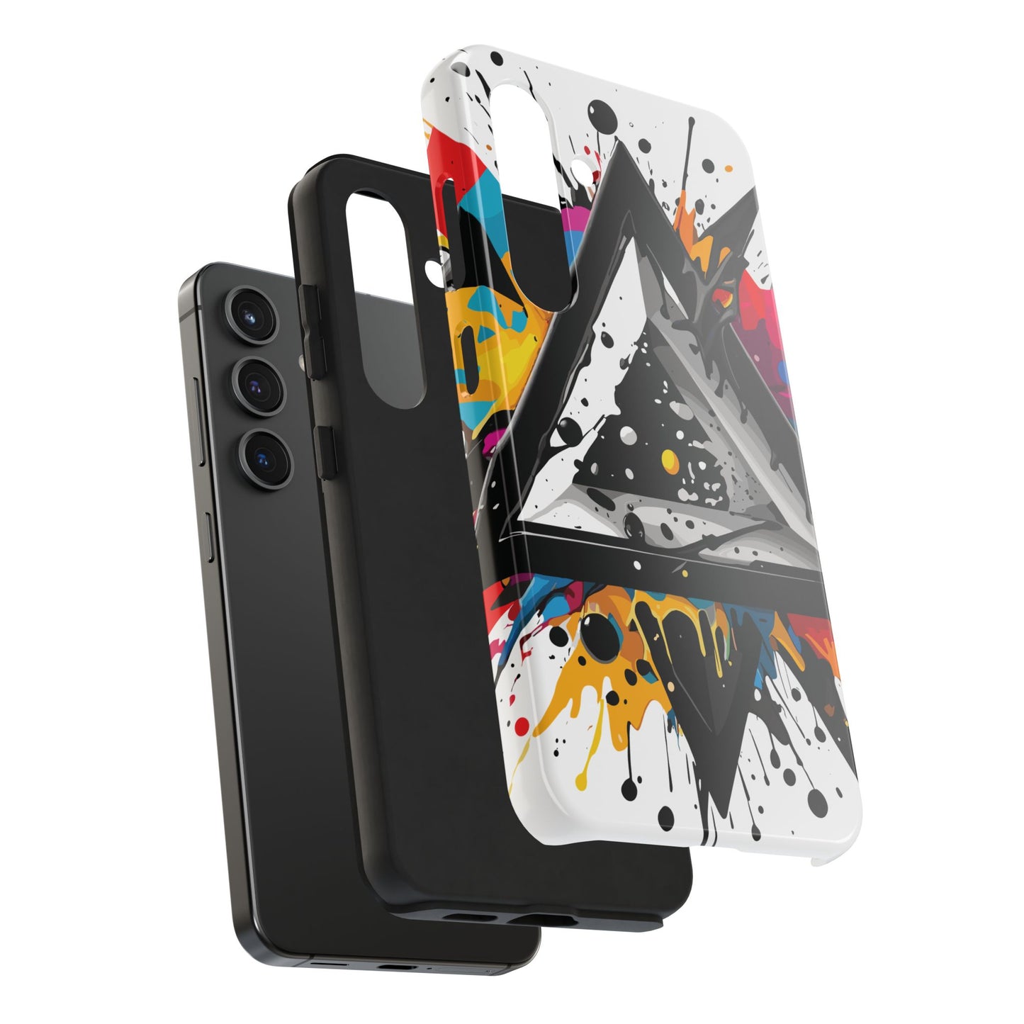 Abstract Triangles Phone Case – Bold, Impact-Resistant Protection