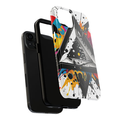 Abstract Triangles Phone Case – Bold, Impact-Resistant Protection